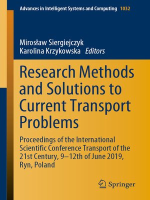 cover image of Research Methods and Solutions to Current Transport Problems